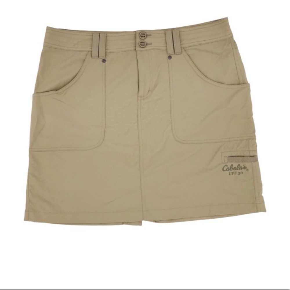 Cabela’s Tan Hiking Golf Skirt 30+ UPF Protection 
Size 10